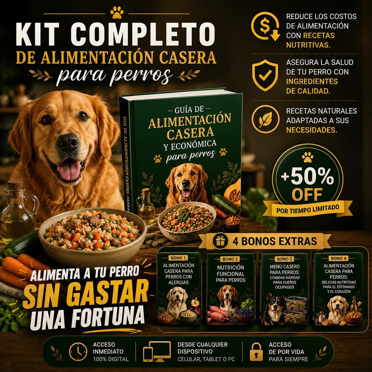 Guía de Alimentación Casera para Perros